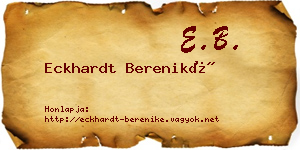 Eckhardt Bereniké névjegykártya